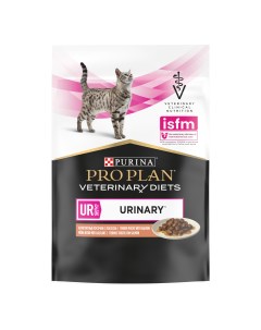 Pro Plan Veterinary Diets UR Urinary пауч для кошек при МКБ Лосось 85 г Purina pro plan veterinary diets