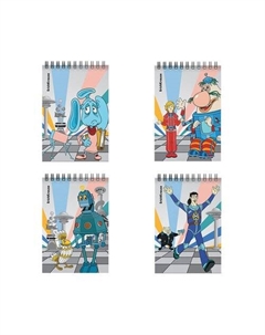 Записная книжка ErichKrause Тайна третьей планеты, А6, 80 листов, клетка, в ассортименте Erich krause