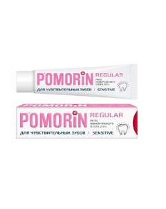 Зубная паста Regular 100 мл для чувствительных зубов Pomorin