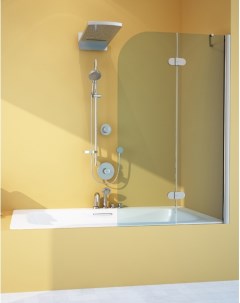 Шторка на ванну Lux Pearl GV 102A правая 100 см стекло бесцветное профиль хром Gutewetter