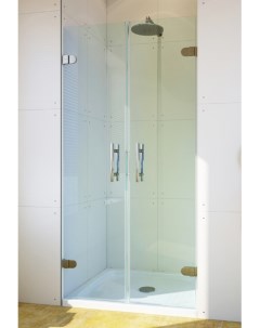 Душевая дверь в нишу Lux Door GK 002 85 см стекло бесцветное фурнитура хром Gutewetter