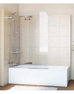 Шторка на ванну Trend Pearl GV 862A левая 110 см стекло бесцветное фурнитура хром Gutewetter