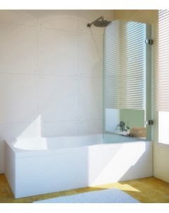Шторка на ванну Lux Pearl GV 001 правая 60 см стекло бесцветное фурнитура хром Gutewetter