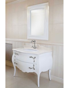 Мебель для ванной Holly белый глянец фурнитура хром La beaute classic