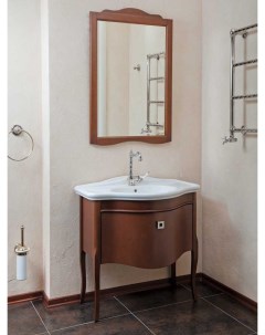 Мебель для ванной Nicole орех матовый фурнитура хром La beaute classic