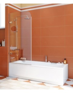 Шторка на ванну Trend Pearl GV 861B левая 90 см стекло бесцветное фурнитура хром Gutewetter