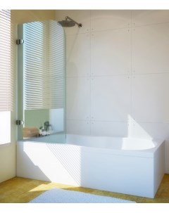 Шторка на ванну Lux Pearl GV 001 левая 60 см стекло бесцветное фурнитура хром Gutewetter