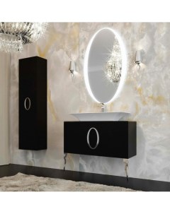 Мебель для ванной Savoie 100 черная фурнитура хром La beaute`