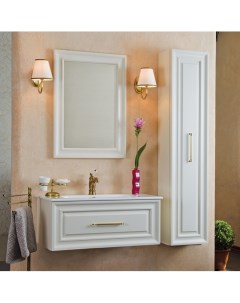 Мебель для ванной Cornelia 85 слоновая кость матовый фурнитура золото La beaute classic