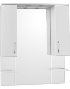 Зеркало шкаф Эко Стандарт Энигма 90 С белый Style line