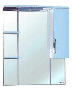 Зеркало шкаф Лагуна 75 R голубой Bellezza