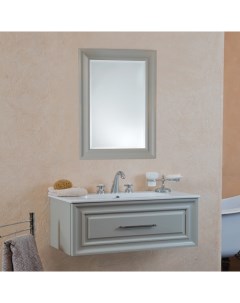 Мебель для ванной Cornelia 100 серый шелк матовый фурнитура серебро La beaute classic