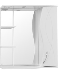 Зеркало шкаф Амелия 75 С белый Style line