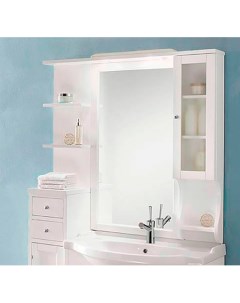 Зеркало шкаф Eleonora Modular 130 R белый Eban