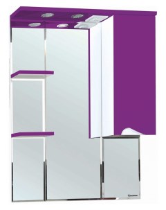 Зеркало шкаф Эйфория 80 R фиолетовый Bellezza