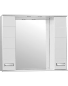 Зеркало шкаф Ирис 100 С белый Style line