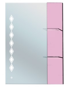 Зеркало Глория 75 розовое Bellezza