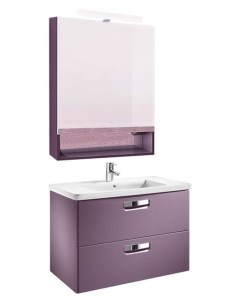 Мебель для ванной Gap 80 фиолетовая зеркало шкаф Roca