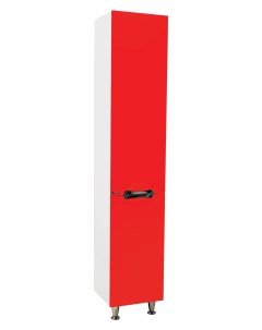 Шкаф пенал Лагуна 35 с бельевой корзиной R красный Bellezza