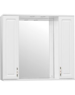 Зеркало шкаф Олеандр 2 90 С Люкс белый Style line
