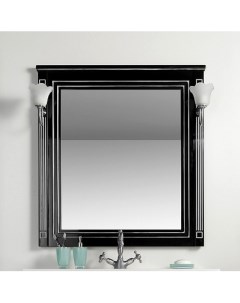 Зеркало Паола 90 черное Aquanet
