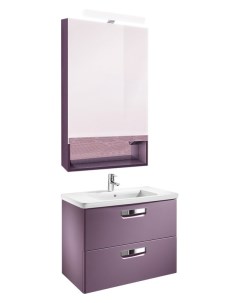 Мебель для ванной Gap 60 фиолетовая зеркало шкаф Roca