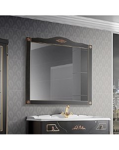 Зеркало Верди 105 черное декор Bosetti Marella Belux