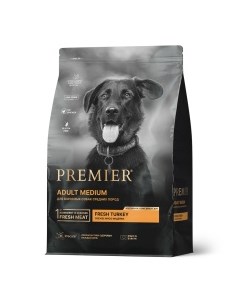 Dog Medium Adult Turkey Корм сух индейка д собак средних пород 3кг Premier