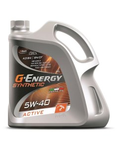 Масло моторное Synthetic Active 5W40 SN CF A3 B4 синтетическое 4 л G-energy