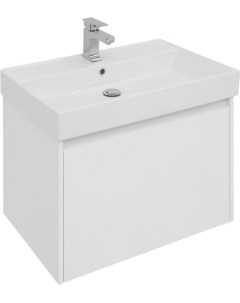 Мебель для ванной Nova Lite 75 см белая 1 ящик Aquanet