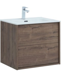 Мебель для ванной Lino 60 см дуб веллингтон 2 ящика Aquanet