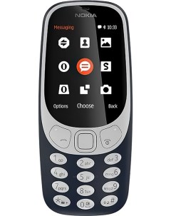 Мобильный телефон 3310 dual sim 2017 синий моноблок 2Sim 2 4 Nokia