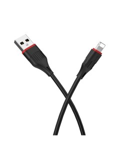 Кабель BX17 Enjoy USB Lightning charging cable 3A 1 м черный Borofone
