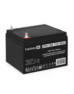 Аккумулятор для ИБП DTM 1226 EX282971RUS 26 А ч 12 В EX282971RUS Exegate