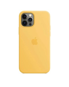 Чехол для iPhone 12 12 Pro Silicone Case желтый Айсотка