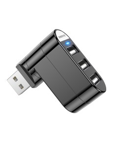 Переходник Dh3 Three Port Usb 3 Usb Черный Borofone