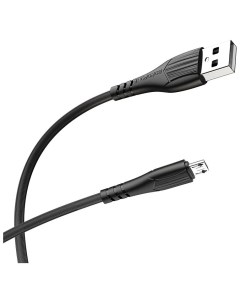 Кабель BX37 USB Micro USB PVC оплётка 2 4A 1 м черный Borofone