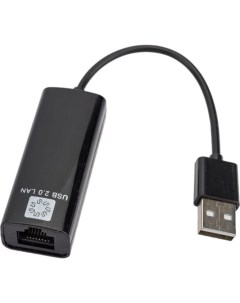 Сетевая карта USB2 0 RJ45 100мегабит черный 10см UA2 45 02BK 5bites