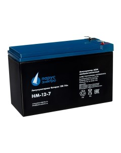 Аккумулятор для ИБП 7 А ч 12 В HM 12 7 Parus-electro