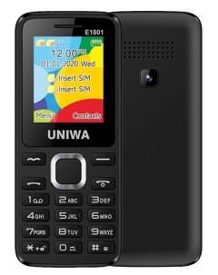 Мобильный телефон E1801 Dual SIM Black Uniwa