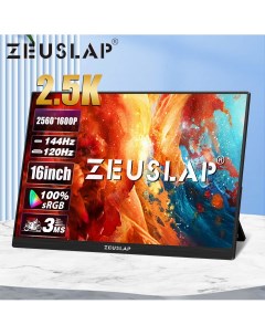 Портативный монитор P16WK 2 5K 144HZ Black Zeuslap