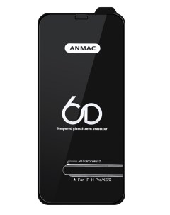 Защитное стекло для iPhone 11 Pro XS X 6D Black IS794279 Anmac