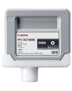 Картридж для струйного принтера PFI 307 MBK черный оригинал Canon