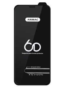 Защитное стекло для iPhone 12 12 Pro 6D Black IS017913 Anmac