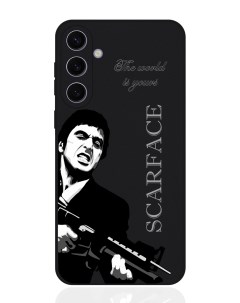 Чехол для смартфона Samsung S24 Plus черный силиконовый Scarface Tony Montana Musthavecase