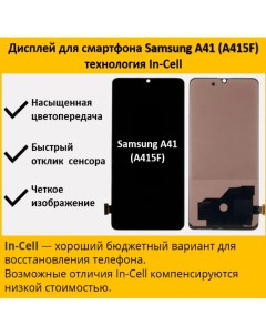 Дисплей для cмартфона Samsung A41 A415F в рамке технология In Cell Telaks