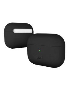 Чехол Lino Hybrid Liquid Silicon для AirPods Pro Ink Black Uniq