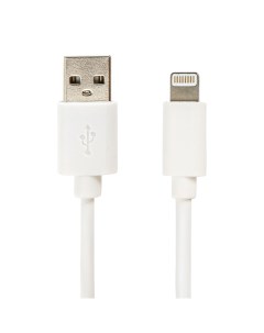 Кабель USB 2 0 Lightning iPhone iPad 1 м белый 513559 2 шт Sonnen