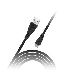 Кабель iK 12RG USB2 0 A microUSB B 2A output 1м черный Smartbuy