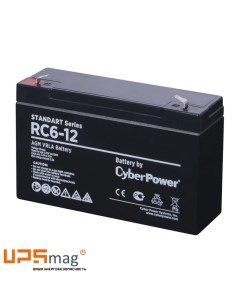 Аккумулятор для ИБП 12 А ч 6 В RС 6 12 Cyberpower
